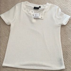 White Short Sleeve Top